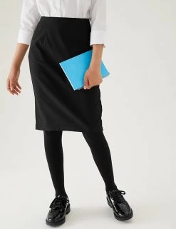 M&S Collection Skirts Girls' Long Pencil School Skirt (9-16 Yrs) -Outlet The Tidy Tots Store SD 04 T76 0193 Y0 X EC 1