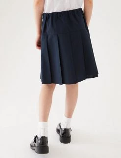 M&S Collection 2pk Girls' Crease Resistant School Skirts (2-16 Yrs) -Outlet The Tidy Tots Store SD 04 T76 0197 F0 X EC 2