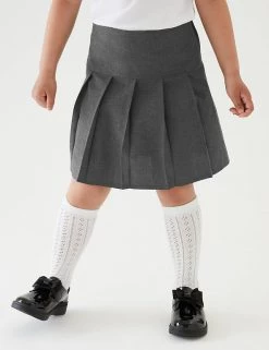 M&S Collection 2pk Girls' Crease Resistant School Skirts (2-16 Yrs) -Outlet The Tidy Tots Store SD 04 T76 0197 T0 X EC 1
