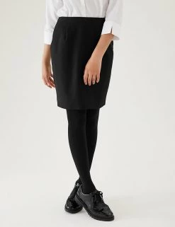 M&S Collection Skirts Girls' Short Pencil School Skirt (9-16 Yrs) -Outlet The Tidy Tots Store SD 04 T76 0302 Y0 X EC 1