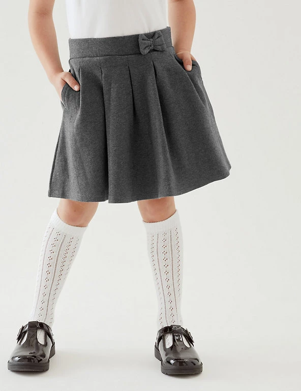 M&S Collection Skirts Girls' Cotton Pleated School Skirt (2-14 Yrs) 10 M&S Collection Skirts Girls' Cotton Pleated School Skirt (2-14 Yrs) - Image 8