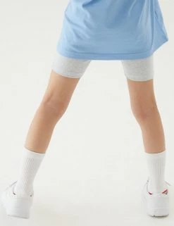 M&S Collection PE Kit 2pk Girls' Cotton With Stretch School Shorts (2-16 Yrs) -Outlet The Tidy Tots Store SD 04 T76 1033 T0 X EC 2