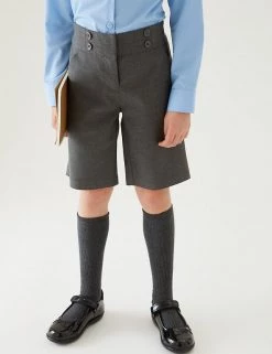 M&S Collection Girls' Regular Fit School Shorts (2-16 Yrs) -Outlet The Tidy Tots Store SD 04 T76 1231 T0 X EC 1