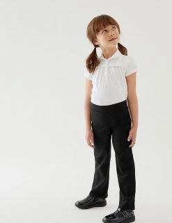 M&S Collection Girls' Regular Leg Knitted School Trousers (2-16 Yrs) -Outlet The Tidy Tots Store SD 04 T76 1287 Y4 X EC 0