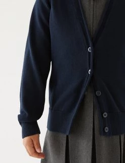 M&S Collection Cardigans 2pk Girls' Pure Cotton School Cardigan (3-18 Yrs) 36 M&S Collection Cardigans 2pk Girls' Pure Cotton School Cardigan (3-18 Yrs) -Outlet The Tidy Tots Store SD 04 T76 1371 F0 X EC 1