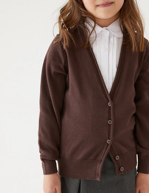 M&S Collection Cardigans 2pk Girls' Pure Cotton School Cardigan (3-18 Yrs) 17 M&S Collection Cardigans 2pk Girls' Pure Cotton School Cardigan (3-18 Yrs) - Image 15