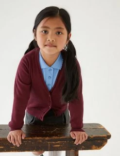 M&S Collection Cardigans 2pk Girls' Pure Cotton School Cardigan (3-18 Yrs) 54 M&S Collection Cardigans 2pk Girls' Pure Cotton School Cardigan (3-18 Yrs) -Outlet The Tidy Tots Store SD 04 T76 1371 XM X EC 0