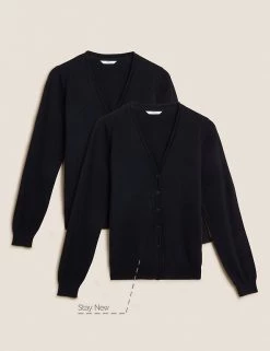 M&S Collection Cardigans 2pk Girls' Pure Cotton School Cardigan (3-18 Yrs) 39 M&S Collection Cardigans 2pk Girls' Pure Cotton School Cardigan (3-18 Yrs) -Outlet The Tidy Tots Store SD 04 T76 1371 Y0 X EC 90