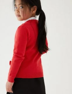 M&S Collection Cardigans Girls’ Pure Cotton Bow Pocket School Cardigan (3-18 Yrs) 25 M&S Collection Cardigans Girls’ Pure Cotton Bow Pocket School Cardigan (3-18 Yrs) -Outlet The Tidy Tots Store SD 04 T76 1373 B0 X EC 2
