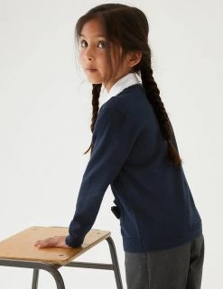 M&S Collection Cardigans Girls’ Pure Cotton Bow Pocket School Cardigan (3-18 Yrs) 37 M&S Collection Cardigans Girls’ Pure Cotton Bow Pocket School Cardigan (3-18 Yrs) -Outlet The Tidy Tots Store SD 04 T76 1373 F0 X EC 2