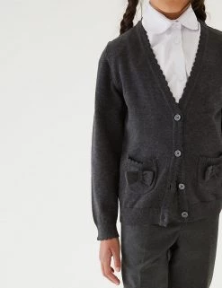 M&S Collection Cardigans Girls’ Pure Cotton Bow Pocket School Cardigan (3-18 Yrs) 28 M&S Collection Cardigans Girls’ Pure Cotton Bow Pocket School Cardigan (3-18 Yrs) -Outlet The Tidy Tots Store SD 04 T76 1373 T0 X EC 1