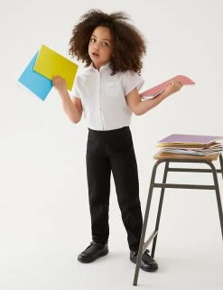 M&S Collection Girls' Slim Leg Knitted School Trousers (2-18 Yrs) -Outlet The Tidy Tots Store SD 04 T76 1421 Y0 X EC 0