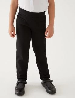 M&S Collection Girls' Slim Leg Knitted School Trousers (2-18 Yrs) -Outlet The Tidy Tots Store SD 04 T76 1421 Y0 X EC 1