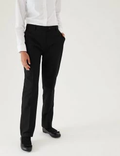 M&S Collection 2pk Girls' Slim Leg School Trousers (2-18 Yrs) -Outlet The Tidy Tots Store SD 04 T76 1425 Y0 X EC 1