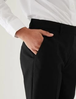 M&S Collection 2pk Girls' Slim Leg School Trousers (2-18 Yrs) -Outlet The Tidy Tots Store SD 04 T76 1425 Y0 X EC 4