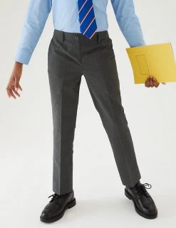 M&S Collection 2pk Girls' Easy Dressing Slim Leg School Trousers (3-18 Yrs) -Outlet The Tidy Tots Store SD 04 T76 1427 T0 X EC 1