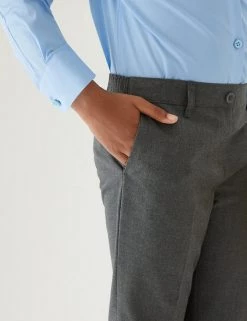 M&S Collection 2pk Girls' Easy Dressing Slim Leg School Trousers (3-18 Yrs) -Outlet The Tidy Tots Store SD 04 T76 1427 T0 X EC 4