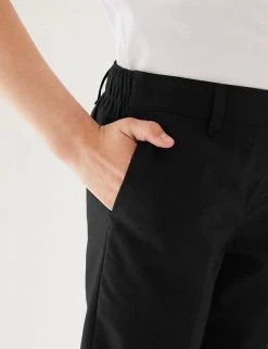 M&S Collection 2pk Girls' Easy Dressing Slim Leg School Trousers (3-18 Yrs) -Outlet The Tidy Tots Store SD 04 T76 1427 Y0 X EC 4