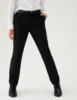 M&S Collection Girls' Skinny Leg Belted School Trousers (2-18 Yrs) 18 M&S Collection Girls' Skinny Leg Belted School Trousers (2-18 Yrs) -Outlet The Tidy Tots Store SD 04 T76 1428 Y0 X EC 1