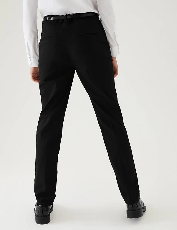 M&S Collection Girls' Skinny Leg Belted School Trousers (2-18 Yrs) 6 M&S Collection Girls' Skinny Leg Belted School Trousers (2-18 Yrs) - Image 4