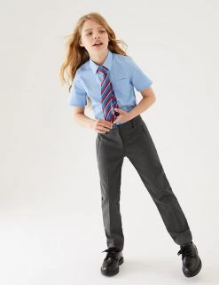 M&S Collection Girls' Slim Leg Additional Length Trousers (2-18 Yrs) 21 M&S Collection Girls' Slim Leg Additional Length Trousers (2-18 Yrs) -Outlet The Tidy Tots Store SD 04 T76 1431L T0 X EC 0