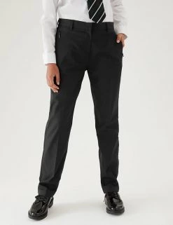 M&S Collection Girls' Slim Leg Slim Fit School Trousers (2-18 Yrs) -Outlet The Tidy Tots Store SD 04 T76 1432 Y0 X EC 1