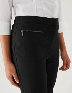 M&S Collection Girls' Super Skinny Zip School Trousers (2-18 Yrs) -Outlet The Tidy Tots Store SD 04 T76 1433 Y0 X EC 4