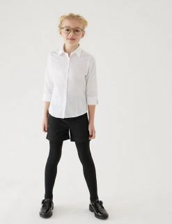 M&S Collection School Girls' Regular Leg Shorts (2-16 Yrs) -Outlet The Tidy Tots Store SD 04 T76 1434 Y0 X EC 0