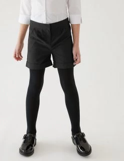 M&S Collection School Girls' Regular Leg Shorts (2-16 Yrs) -Outlet The Tidy Tots Store SD 04 T76 1434 Y0 X EC 1