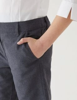 M&S Collection School 2pk Girls' Slim Leg Shorts (2-16 Yrs) -Outlet The Tidy Tots Store SD 04 T76 1435 T0 X EC 4