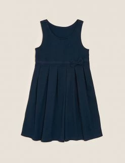 M&S Collection Dresses Girls' Cotton Knitted School Pinafore (2-12 Yrs) -Outlet The Tidy Tots Store SD 04 T76 1729 F4 X EC 90