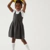 M&S Collection Dresses Girls' Cotton Knitted School Pinafore (2-12 Yrs) -Outlet The Tidy Tots Store SD 04 T76 1729 T0 X EC 0