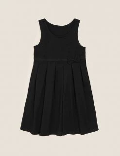 M&S Collection Dresses Girls' Cotton Knitted School Pinafore (2-12 Yrs) -Outlet The Tidy Tots Store SD 04 T76 1729 Y0 X EC 90