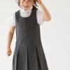 M&S Collection Dresses Girls' Plus Fit Pleated School Pinafore (2-12 Yrs) -Outlet The Tidy Tots Store SD 04 T76 1751P T0 X EC 0