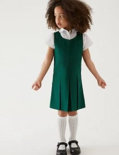 M&S Collection Dresses Girls' Permanent Pleats School Pinafore (2-12 Yrs) -Outlet The Tidy Tots Store SD 04 T76 1752 EE X EC 0