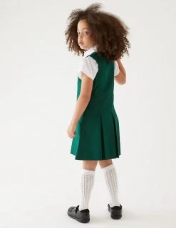 M&S Collection Dresses Girls' Permanent Pleats School Pinafore (2-12 Yrs) -Outlet The Tidy Tots Store SD 04 T76 1752 EE X EC 2