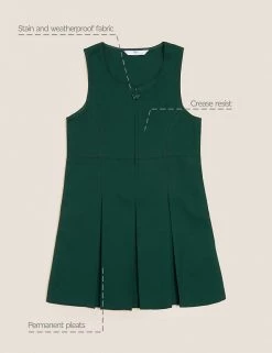 M&S Collection Dresses Girls' Permanent Pleats School Pinafore (2-12 Yrs) -Outlet The Tidy Tots Store SD 04 T76 1752 EE X EC 90