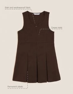M&S Collection Dresses Girls' Permanent Pleats School Pinafore (2-12 Yrs) -Outlet The Tidy Tots Store SD 04 T76 1752 N0 X EC 90
