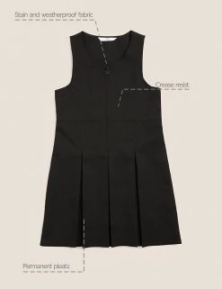 M&S Collection Dresses Girls' Permanent Pleats School Pinafore (2-12 Yrs) -Outlet The Tidy Tots Store SD 04 T76 1752 Y0 X EC 90