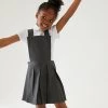 M&S Collection Dresses Girls' Permanent Pleats School Pinafore (2-12 Yrs) -Outlet The Tidy Tots Store SD 04 T76 1756 T0 X EC 0