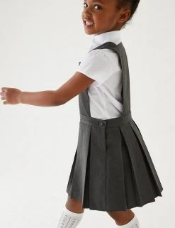 M&S Collection Dresses Girls' Permanent Pleats School Pinafore (2-12 Yrs) -Outlet The Tidy Tots Store SD 04 T76 1756 T0 X EC 1