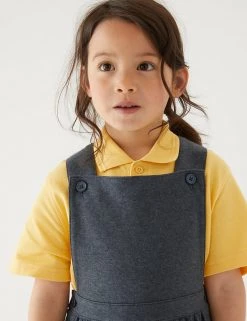 M&S Collection Dresses Girls' Cotton Rich School Pinafore (2-12 Yrs) -Outlet The Tidy Tots Store SD 04 T76 1763 T0 X EC 1