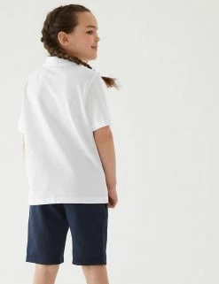 M&S Collection Polo-shirts 3pk Unisex Pure Cotton School Polo Shirts (2-16 Yrs) -Outlet The Tidy Tots Store SD 04 T76 2051 Z0 X EC 2