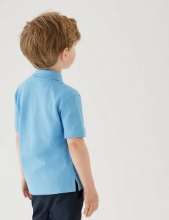 M&S Collection Polo-shirts 2pk Boys' Stain Resist School Polo Shirts (2-16 Yrs) -Outlet The Tidy Tots Store SD 04 T76 2053 E0 X EC 2