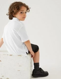 M&S Collection Polo-shirts 2pk Boys' Stain Resist School Polo Shirts (2-16 Yrs) -Outlet The Tidy Tots Store SD 04 T76 2053 Z0 X EC 2