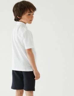 M&S Collection Polo-shirts 2 Pack Unisex Skin Kind™ School Polo Shirts (2-16 Yrs) -Outlet The Tidy Tots Store SD 04 T76 2066S Z0 X EC 2