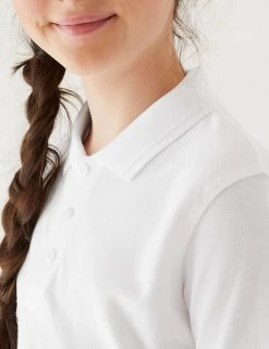 M&S Collection Polo-shirts 2pk Unisex Easy Dressing School Polo Shirts (3-18 Yrs) -Outlet The Tidy Tots Store SD 04 T76 2084 Z0 X EC 2