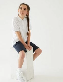 M&S Collection 2pk Unisex Sport School Shorts (2-16 Yrs) -Outlet The Tidy Tots Store SD 04 T76 2400 F0 X EC 2