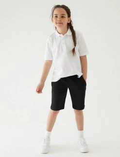 M&S Collection 2pk Unisex Sport School Shorts (2-16 Yrs) -Outlet The Tidy Tots Store SD 04 T76 2400 Y0 X EC 2