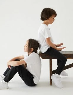M&S Collection Trousers 2pk Unisex Regular Fit School Joggers (2-16 Yrs) -Outlet The Tidy Tots Store SD 04 T76 2401 Y0 X EC 0